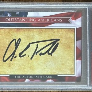 OUTSTANDING AMERICANS TRADING CARD GENERAL COLIN POWELL SIGNED AUTOGRAPH PSA DNA