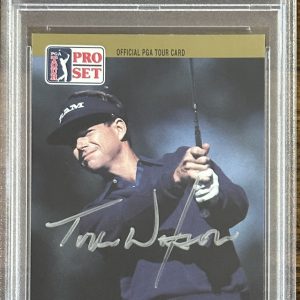 1990 PROSET GOLF PGA TOUR TOM WATSON SIGNED CARD PSA DNA COA CERTIFIED AUTOGRAPH