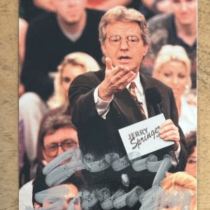 1998 Comic Images Promo Jerry Springer Show Signed Rookie Card AUTHENTIC AUTO
