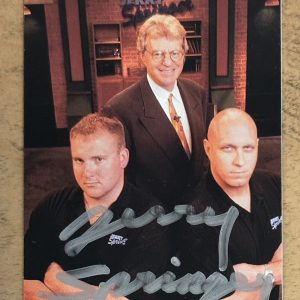 1998 Comic Images Promo Jerry Springer Show Signed Rookie Card AUTHENTIC AUTO