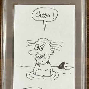 Garbage Pail Kids Original Sketch Drawing Signed & Drawn By Tom Bunk PSA DNA COA