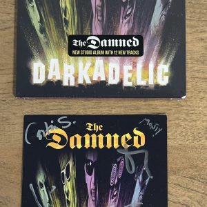 The Damned 2023 Darkadelic CD & SIGNED AUTOGRAPHED FULL BAND ART CARD INSERT #1