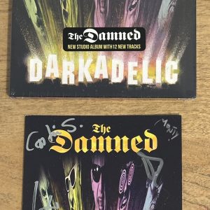 The Damned 2023 Darkadelic CD & SIGNED AUTOGRAPHED FULL BAND ART CARD INSERT #2