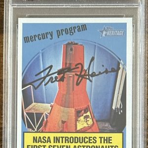 2008 TOPPS HERITAGE FRED HAISE APOLLO 13 SIGNED PSA DNA COA AUTOGRAPHED NASA