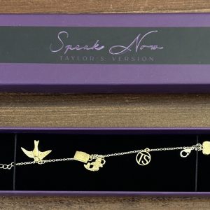 Brand New Official Taylor Swift SPEAK NOW TV CHARM BRACELET 18k Gold Plated