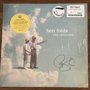 Ben Folds - What Matters Most Gold Signed Vinyl LP Beckett BAS COA Autographed