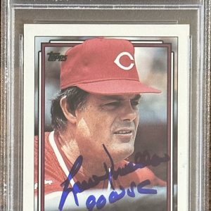 1992 Topps Gold Winner Lou Piniella HOF Signed Trading Card PSA DNA Autograph