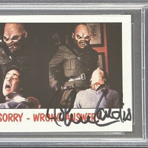 1988 Topps Fright Flicks SIGNED American Werewolf John Landis Director PSA DNA