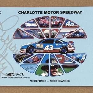 NASCAR Charlotte Motor Speedway Ticket SIGNED Richard Petty Last Race BAS COA