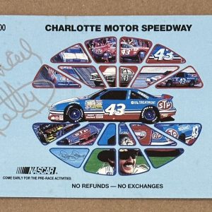 1992 Charlotte Motor Speedway Ticket SIGNED Richard Petty Last Race BAS Beckett