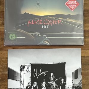ALICE COOPER Road 2LP Red Marble Vinyl & AUTOGRAPHED SIGNED Picture PSA DNA COA
