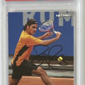 2003 NETPRO ROGER FEDERER SIGNED ROOKIE PSA DNA COA CERTIFIED AUTOGRAPH RC HOF
