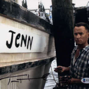 Tom Hanks Signed Autograph 8x10 Photo - Classic Forrest Gump Image Beckett COA