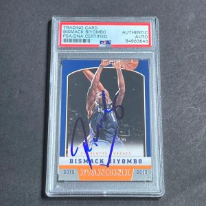 2012-13 Panini Basketball #281 Bismack Biyombo Signed Card AUTO PSA Slabbed

