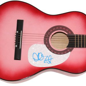 Alanis Morissette Signed Autograph Pink Acoustic Guitar - Jagged Little Pill JSA
