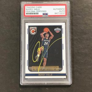 2016-17 Panini Complete Basketball #10 Buddy Hield Signed Card AUTO PSA Slabbed
