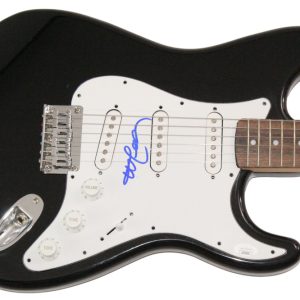 Willie Nelson Signed Autograph Full Size Black Fender Electric Guitar w/ JSA COA
