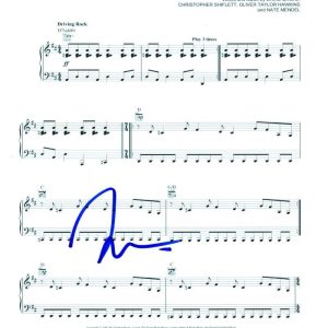 Taylor Hawkins Foo Fighters Signed Autograph Time Like These Sheet Music JSA COA