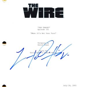 Lawrence Gilliard Jr Signed Autograph The Wire Pilot Script - D'Angelo Barksdale