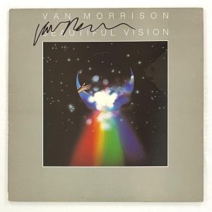 Van Morrison Signed Autograph Album Vinyl Record Beautiful Vision w/ JSA COA