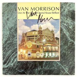 Van Morrison Signed Autograph Album Vinyl Record LP Live in Belfast Beckett COA