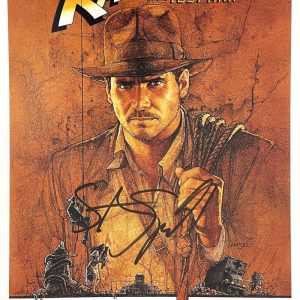 Steven Spielberg Signed Autograph 12x18 Movie Poster Raiders of the Lost Arc BAS