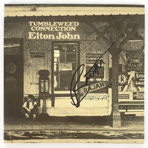 Bernie Taupin Signed Autograph Album Record Elton John Tumbleweed Connection JSA
