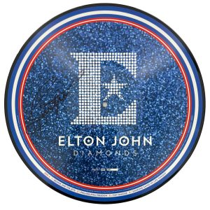 Bernie Taupin Signed Autograph Elton John Diamonds Album Vinyl Record Disc JSA