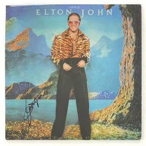 Bernie Taupin Signed Autograph Album Vinyl Record LP Elton John Caribou JSA COA