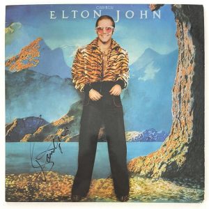 Bernie Taupin Signed Autograph Album Vinyl Record - Elton John Caribou JSA COA