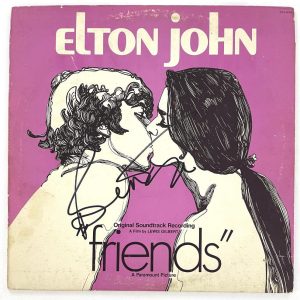 Bernie Taupin Signed Autograph Album Vinyl Record - Friends Soundtrack JSA COA
