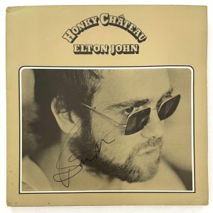 Bernie Taupin Signed Autograph Album Record LP Elton John Honky Chateau JSA COA