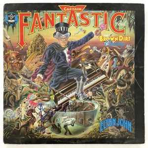 Bernie Taupin Signed Autograph Album LP Elton John Captain Fantastic w/ JSA COA