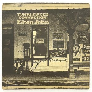 Bernie Taupin Signed Autograph Album LP Elton John Tumbleweed Connection JSA COA