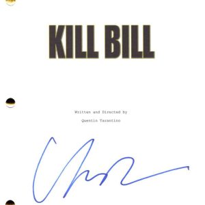 Uma Thurman Signed Autograph Quentin Tarantino Kill Bill Movie Script w/ Beckett