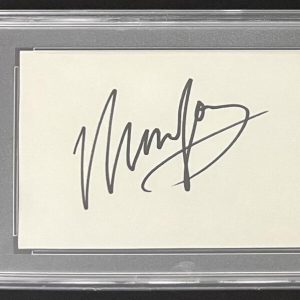 Neil Young Signed Autograph 3x5 Card PSA/DNA Slabbed Encapsulated CSNY Rare!