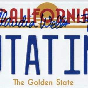 Claudia Wells Signed Back to the Future Outatime License Plate Auto Beckett
