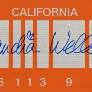 Claudia Wells Signed Back to the Future Part 2 License Plate Auto Beckett
