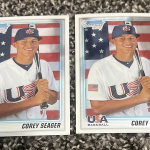 (2) 2010 Bowman Chrome Draft Corey Seager #BDPP108 USA 1st Bowman RC Rangers
