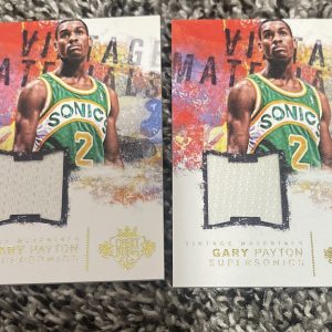(2) 2014-15 Panini Court Kings Vintage Materials /299 Gary Payton #6 HOF