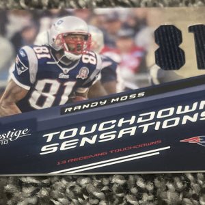 2010 Prestige Touchdown Sensations Randy Moss Jersey Relic 166/250