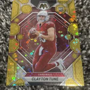 2023 Mosaic Clayton Tune Gold Disco No Huddle 10/10 Cardinals RC True Rookie
