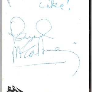 Paul McCartney signed Photo (Cut) JSA LOA Inscribed Nickname "Macca" Rare Z804