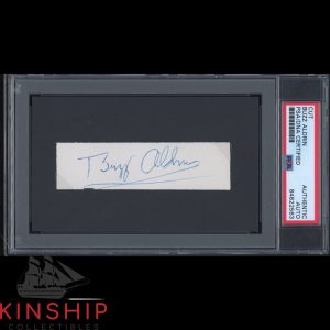 Buzz Aldrin signed Cut PSA DNA Slabbed Auto Apollo 11 Space Astronaut Bold C2183