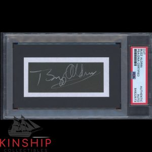 Buzz Aldrin signed Cut PSA DNA Slabbed Auto Apollo 11 Space Astronaut Bold C2187