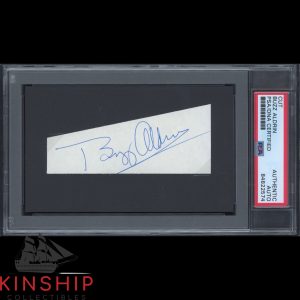 Buzz Aldrin signed Cut PSA DNA Slabbed Auto Apollo 11 Space Astronaut Bold C2186