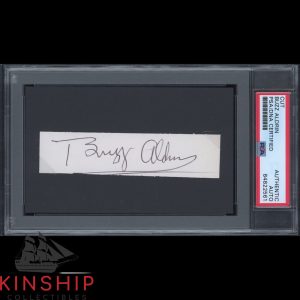 Buzz Aldrin signed Cut PSA DNA Slabbed Auto Apollo 11 Space Astronaut Bold C2189