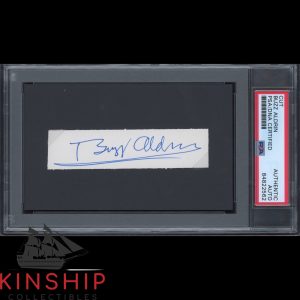 Buzz Aldrin signed Cut PSA DNA Slabbed Auto Apollo 11 Space Astronaut Bold C2188
