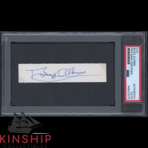 Buzz Aldrin signed Cut PSA DNA Slabbed Auto Apollo 11 Space Astronaut Bold C2191