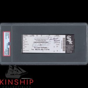 Joe West signed Record Breaking Ticket PSA DNA Slabbed Auto HOF Umpire Rare CQTY